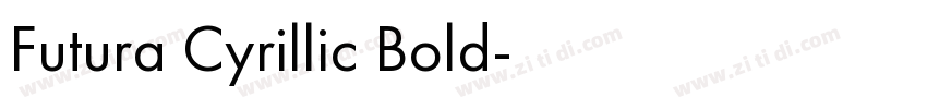 Futura Cyrillic Bold字体转换